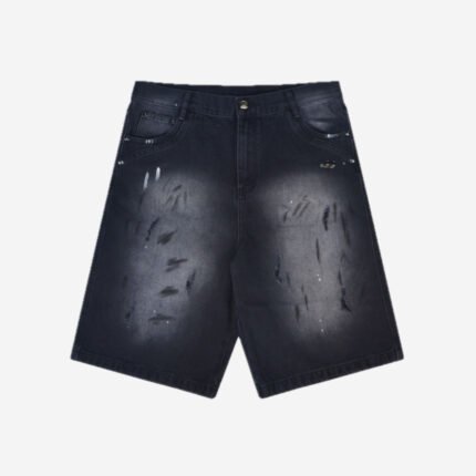 Deputy Department Dirt Washed Jorts (Black)